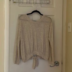 Aerie open back cream sweater